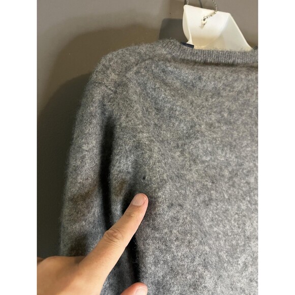 Grant Thomas Sweater Womens Medium Gray Pullover 100% Cashmere Two Ply Hong Kong - Picture 6 of 10